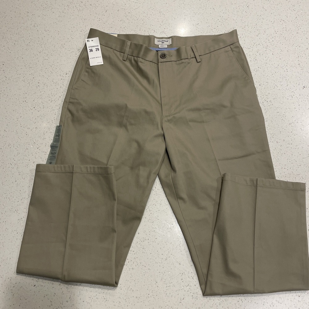 NWT Docker's Men's The Best Pressed Khaki Straight Fit Pants Sizes 36/29